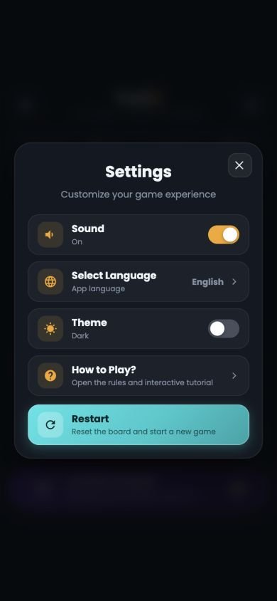 YetiX settings menu in English